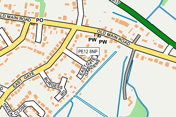 PE12 8NP map - OS OpenMap – Local (Ordnance Survey)