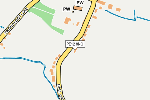 PE12 8NQ map - OS OpenMap – Local (Ordnance Survey)
