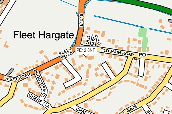 PE12 8NT map - OS OpenMap – Local (Ordnance Survey)