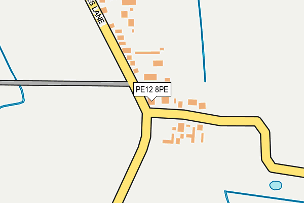 PE12 8PE map - OS OpenMap – Local (Ordnance Survey)