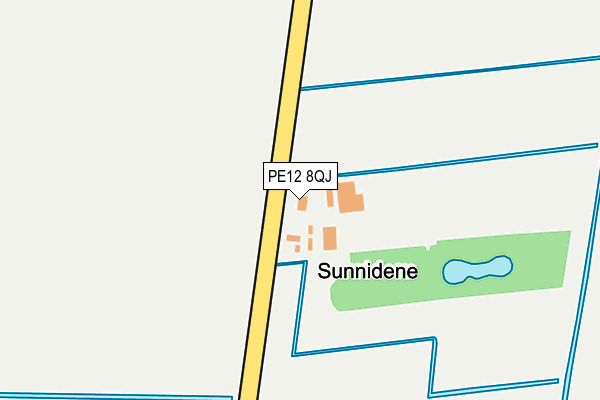 PE12 8QJ map - OS OpenMap – Local (Ordnance Survey)