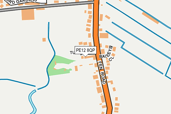 PE12 8QP map - OS OpenMap – Local (Ordnance Survey)