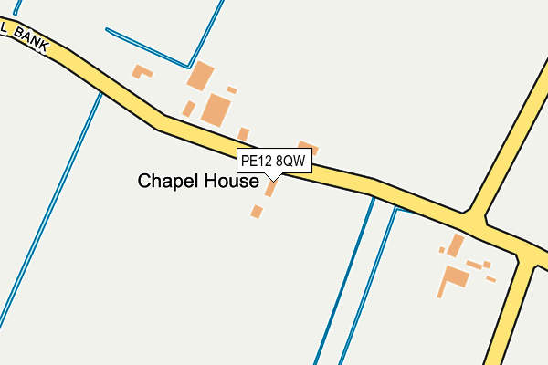 PE12 8QW map - OS OpenMap – Local (Ordnance Survey)