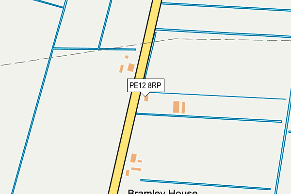 PE12 8RP map - OS OpenMap – Local (Ordnance Survey)