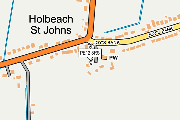 PE12 8RS map - OS OpenMap – Local (Ordnance Survey)