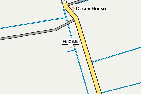 PE12 8SE map - OS OpenMap – Local (Ordnance Survey)
