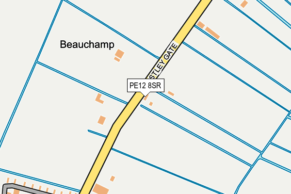 PE12 8SR map - OS OpenMap – Local (Ordnance Survey)
