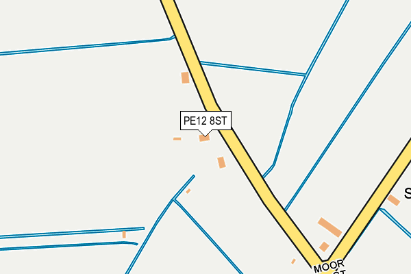 PE12 8ST map - OS OpenMap – Local (Ordnance Survey)