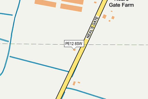 PE12 8SW map - OS OpenMap – Local (Ordnance Survey)