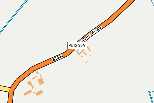 PE12 9BA map - OS OpenMap – Local (Ordnance Survey)