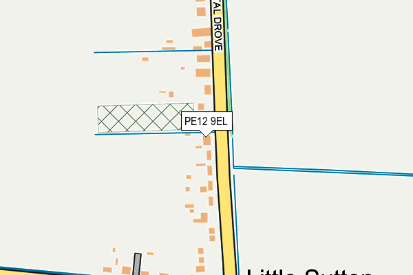 PE12 9EL map - OS OpenMap – Local (Ordnance Survey)