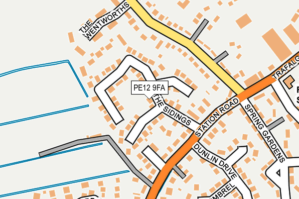 PE12 9FA map - OS OpenMap – Local (Ordnance Survey)