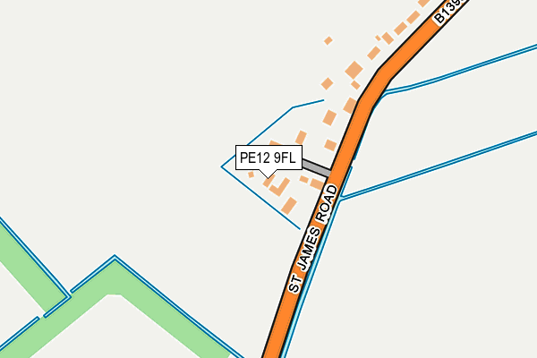 PE12 9FL map - OS OpenMap – Local (Ordnance Survey)