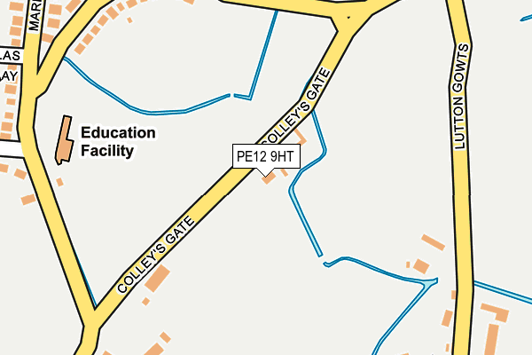 PE12 9HT map - OS OpenMap – Local (Ordnance Survey)