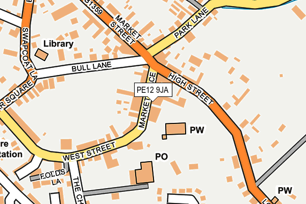 Map of JC ELY LIMITED at local scale