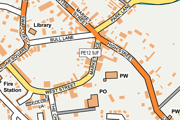 Map of PALMER'S ALE HOUSE LIMITED at local scale