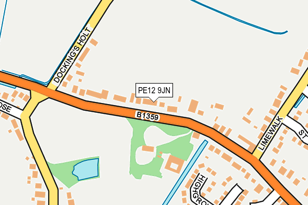 PE12 9JN map - OS OpenMap – Local (Ordnance Survey)