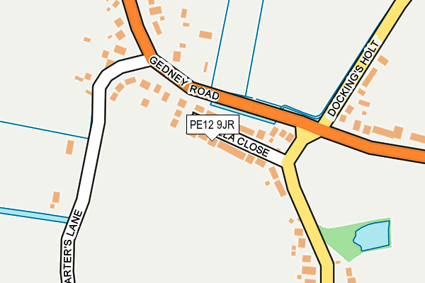 PE12 9JR map - OS OpenMap – Local (Ordnance Survey)