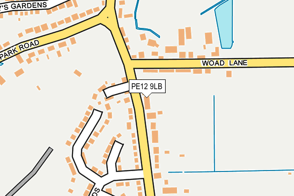 PE12 9LB map - OS OpenMap – Local (Ordnance Survey)