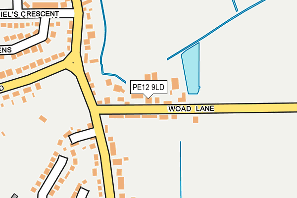 PE12 9LD map - OS OpenMap – Local (Ordnance Survey)