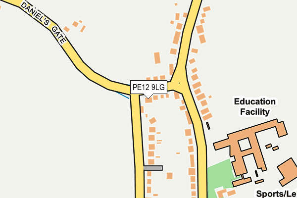 PE12 9LG map - OS OpenMap – Local (Ordnance Survey)