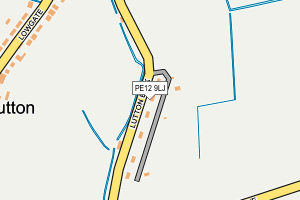 PE12 9LJ map - OS OpenMap – Local (Ordnance Survey)
