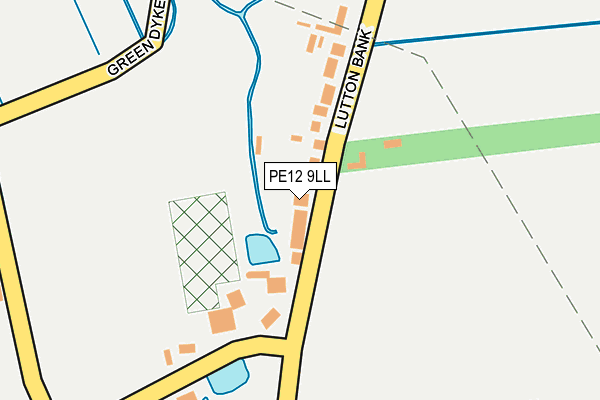 PE12 9LL map - OS OpenMap – Local (Ordnance Survey)