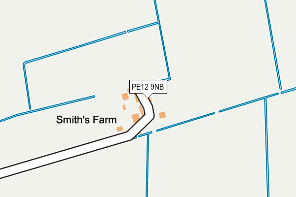 PE12 9NB map - OS OpenMap – Local (Ordnance Survey)