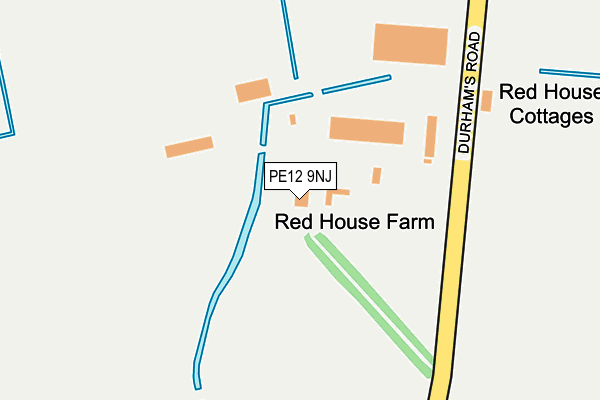 PE12 9NJ map - OS OpenMap – Local (Ordnance Survey)