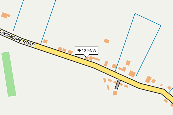 PE12 9NW map - OS OpenMap – Local (Ordnance Survey)