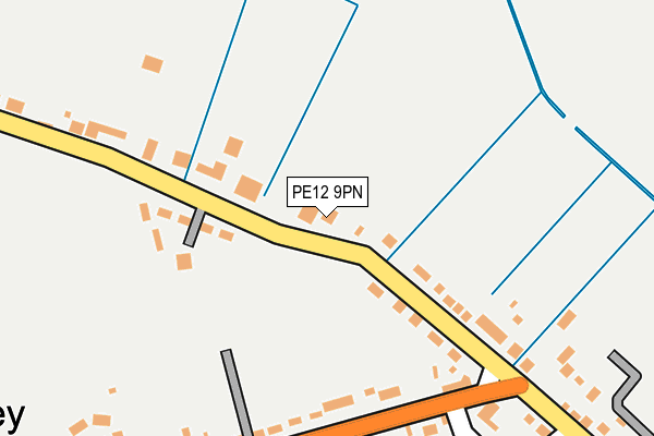 PE12 9PN map - OS OpenMap – Local (Ordnance Survey)