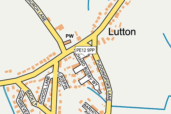 PE12 9PP map - OS OpenMap – Local (Ordnance Survey)