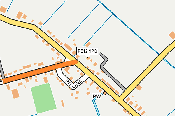 PE12 9PQ map - OS OpenMap – Local (Ordnance Survey)