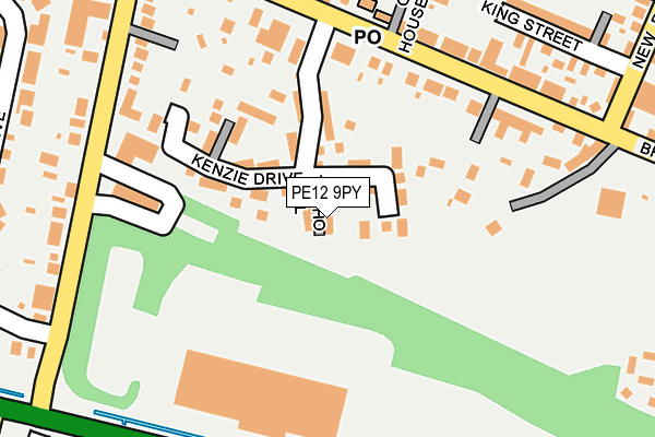 PE12 9PY map - OS OpenMap – Local (Ordnance Survey)
