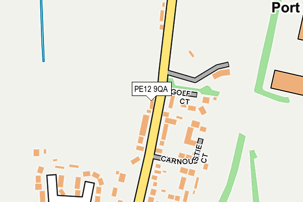 PE12 9QA map - OS OpenMap – Local (Ordnance Survey)