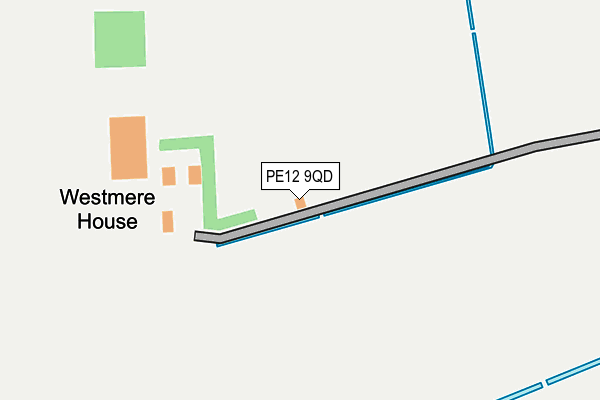 PE12 9QD map - OS OpenMap – Local (Ordnance Survey)