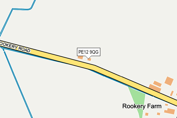 PE12 9QG map - OS OpenMap – Local (Ordnance Survey)
