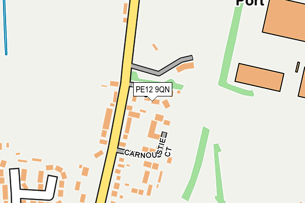 PE12 9QN map - OS OpenMap – Local (Ordnance Survey)