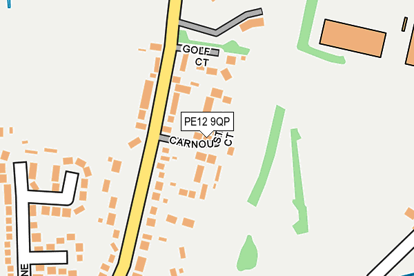 PE12 9QP map - OS OpenMap – Local (Ordnance Survey)