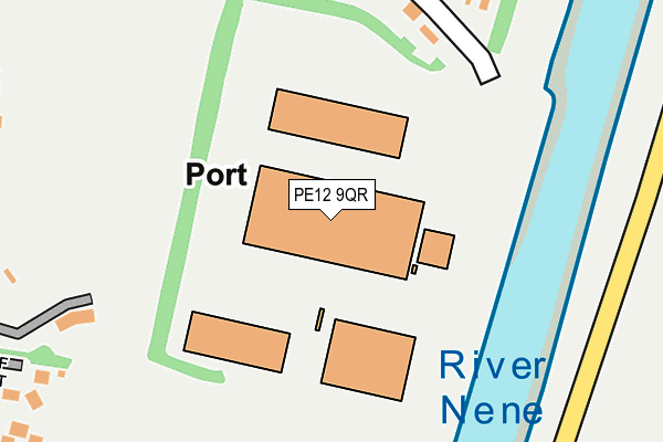 PE12 9QR map - OS OpenMap – Local (Ordnance Survey)