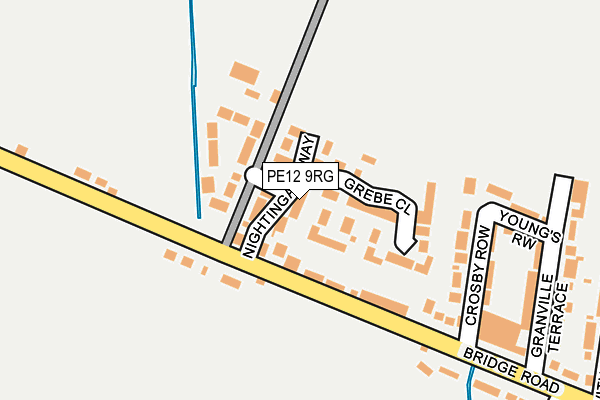 PE12 9RG map - OS OpenMap – Local (Ordnance Survey)