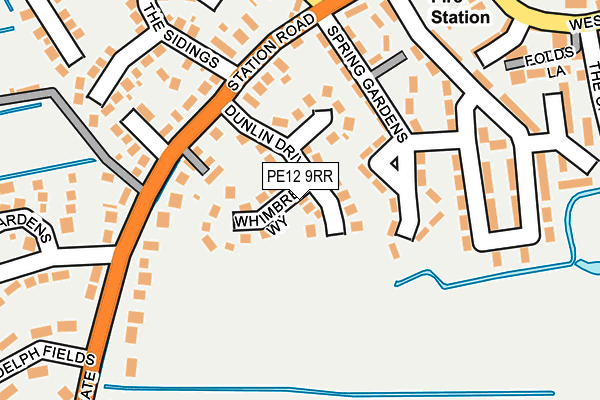 PE12 9RR map - OS OpenMap – Local (Ordnance Survey)