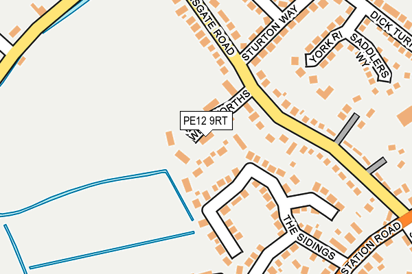 PE12 9RT map - OS OpenMap – Local (Ordnance Survey)