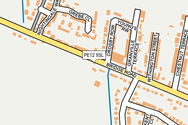 PE12 9SL map - OS OpenMap – Local (Ordnance Survey)