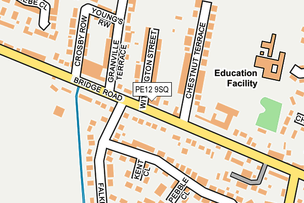 PE12 9SQ map - OS OpenMap – Local (Ordnance Survey)