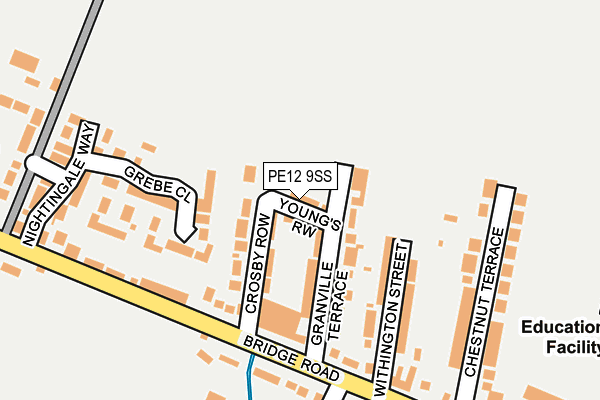 PE12 9SS map - OS OpenMap – Local (Ordnance Survey)