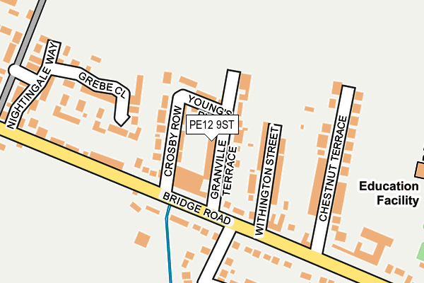 PE12 9ST map - OS OpenMap – Local (Ordnance Survey)