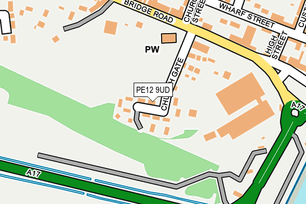 PE12 9UD map - OS OpenMap – Local (Ordnance Survey)