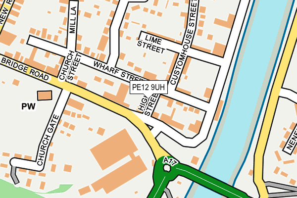 PE12 9UH map - OS OpenMap – Local (Ordnance Survey)