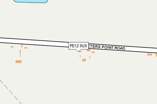 PE12 9UX map - OS OpenMap – Local (Ordnance Survey)